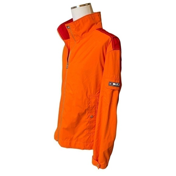 80s RARE Tommy Hilfiger Colorblock Jacket Vintage Retro Men’s XL Orange Red - Picture 6 of 13